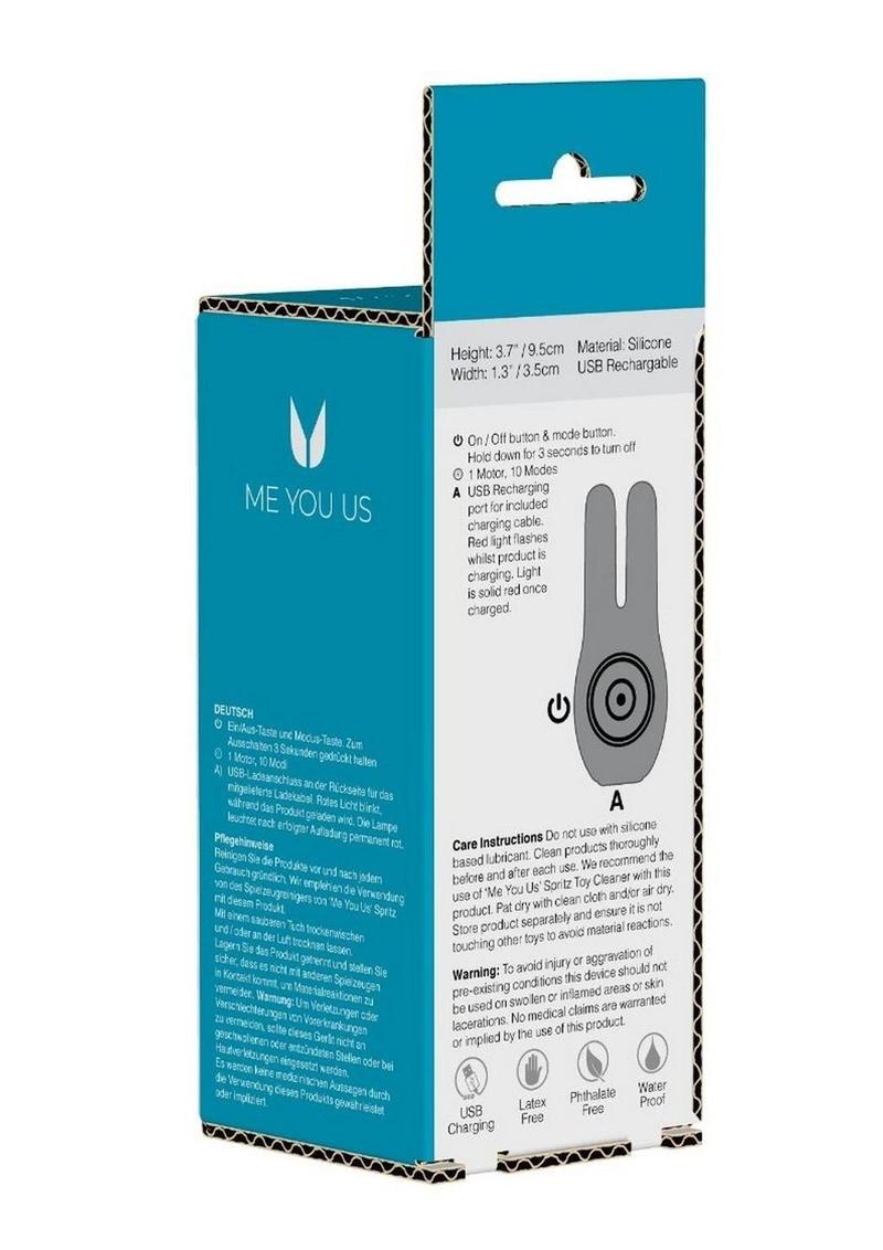 ME YOU US Wild Pleasure Ears Rechargeable Silicone Stimulator - Yellow