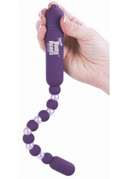 Mega Booty Beads Vibrating Anal Beads - Purple