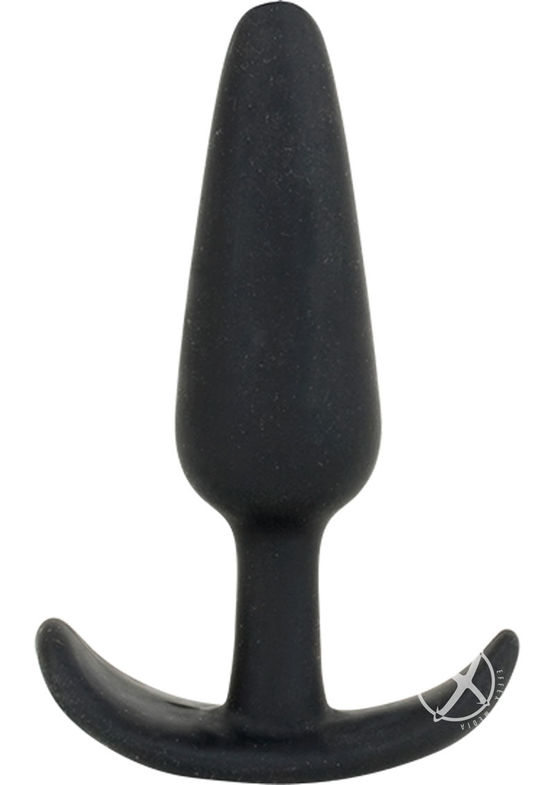 Mood Naughty 1 Silicone Anal Plug - Black - Medium