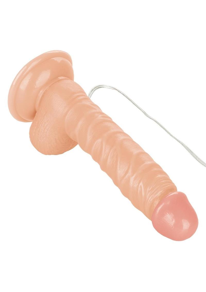 Mr Just Right Vibrating Dildo with Bullet - Vanilla - 6.25in