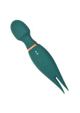 Mystique Vibrating Massagers Rechargeable Silicone Magic Wand - Green