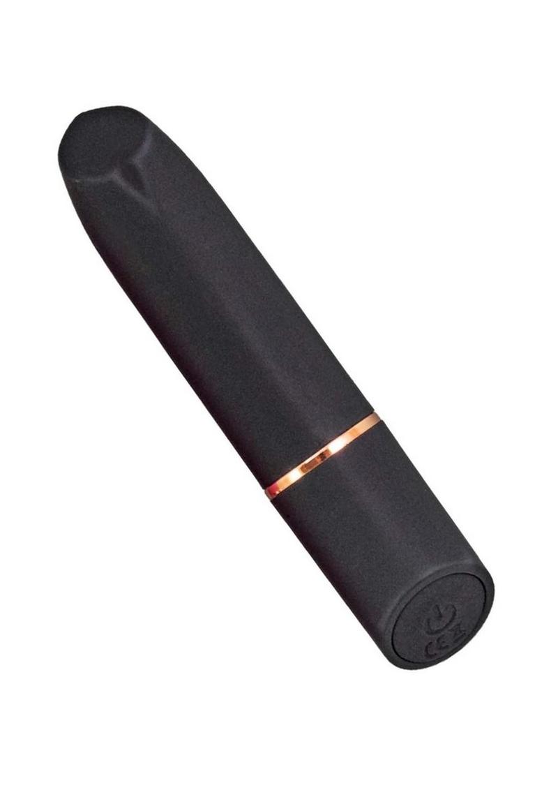 Mystique Vibrating Massagers Rechargeable Silicone Vibrator - Black