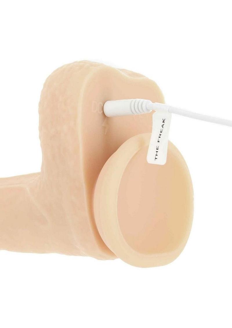 Naked Addiction Silicone Rechargeable Thrusting, Vibrating, and Rotating Dildo - Vanilla - 7.5in