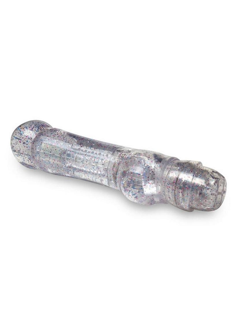 Naturally Yours Can-Can Vibrating Dildo - Clear - 7in