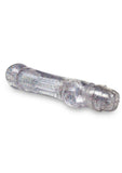 Naturally Yours Can-Can Vibrating Dildo - Clear - 7in