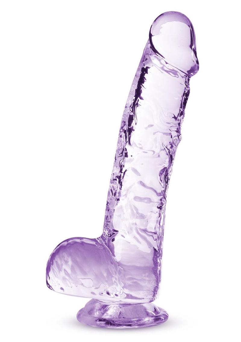 Naturally Yours Crystalline Dildo 6in - Amethyst - Purple