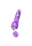 Naturally Yours Fantasy Vibrating Dildo - Purple - 8.5in