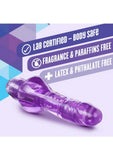 Naturally Yours Mr. Right Now Vibrating Dildo - Purple - 6.5in