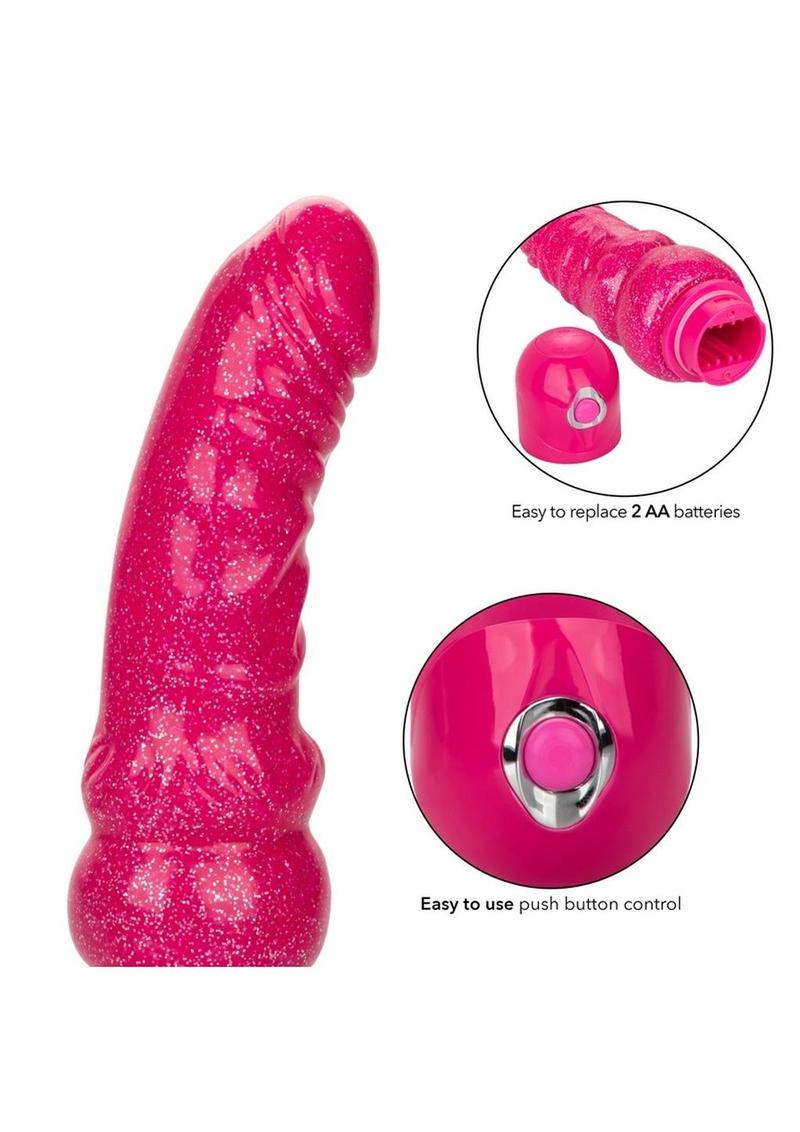 Naughty Bits Lady Boner Bendable Personal Vibrator - Pink - 6.25in