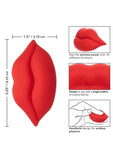 Naughty Bits Muah Silicone Rechargeable Mini Vibrator - Red