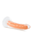 Neo Elite Glow In The Dark Dildo - Glow In The Dark/Orange - 7.5in