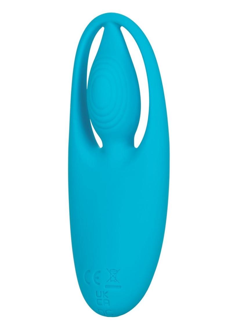 Neon Vibes The Orgasm Vibe Rechargeable Silicone Finger Vibrator - Blue