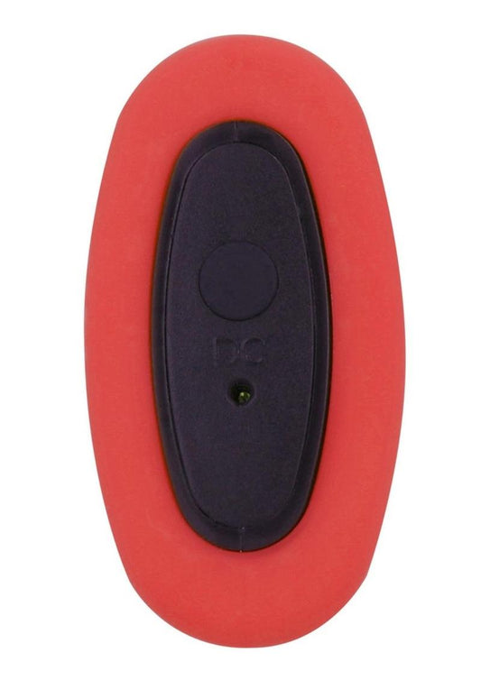 Nexus G-Play+L Rechargeable Silicone G-Spot and P-Spot Vibrator - Red - Large