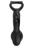 Nexus Simul8 Rechargeable Silicone Butt Plug Edition Vibrating Dual Motor Anal Cock and Ball - Black