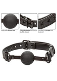 Nocturnal Collection Adjustable Silicone Ball Gag - Black