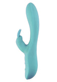 Nu Sensuelle Brandii Rechargeable Silicone G-Spot Rabbit Vibrator - Blue/Tiffany Blue