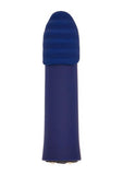 Nu Sensuelle Point Plus Rechargeable Silicone Bullet - Blue/Navy Blue