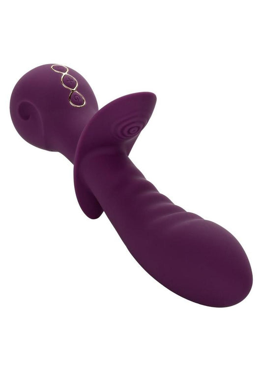 Obsession Lover Rechargeable Silicone Dual Vibrator - Purple