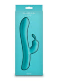 Obsessions Hera Rechargeable Silicone Rabbit Vibrator - Aqua/Blue