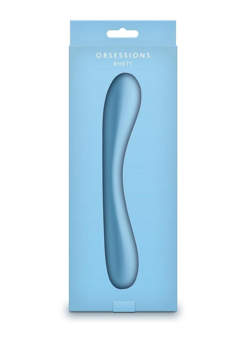 Obsessions Rhett Rechargeable Silicone Vibrator - Blue