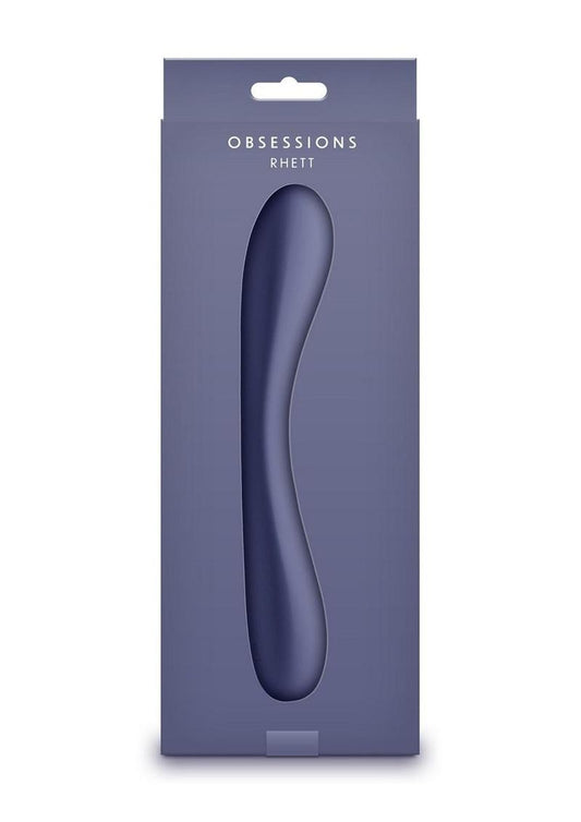 Obsessions Rhett Rechargeable Silicone Vibrator - Blue/Navy