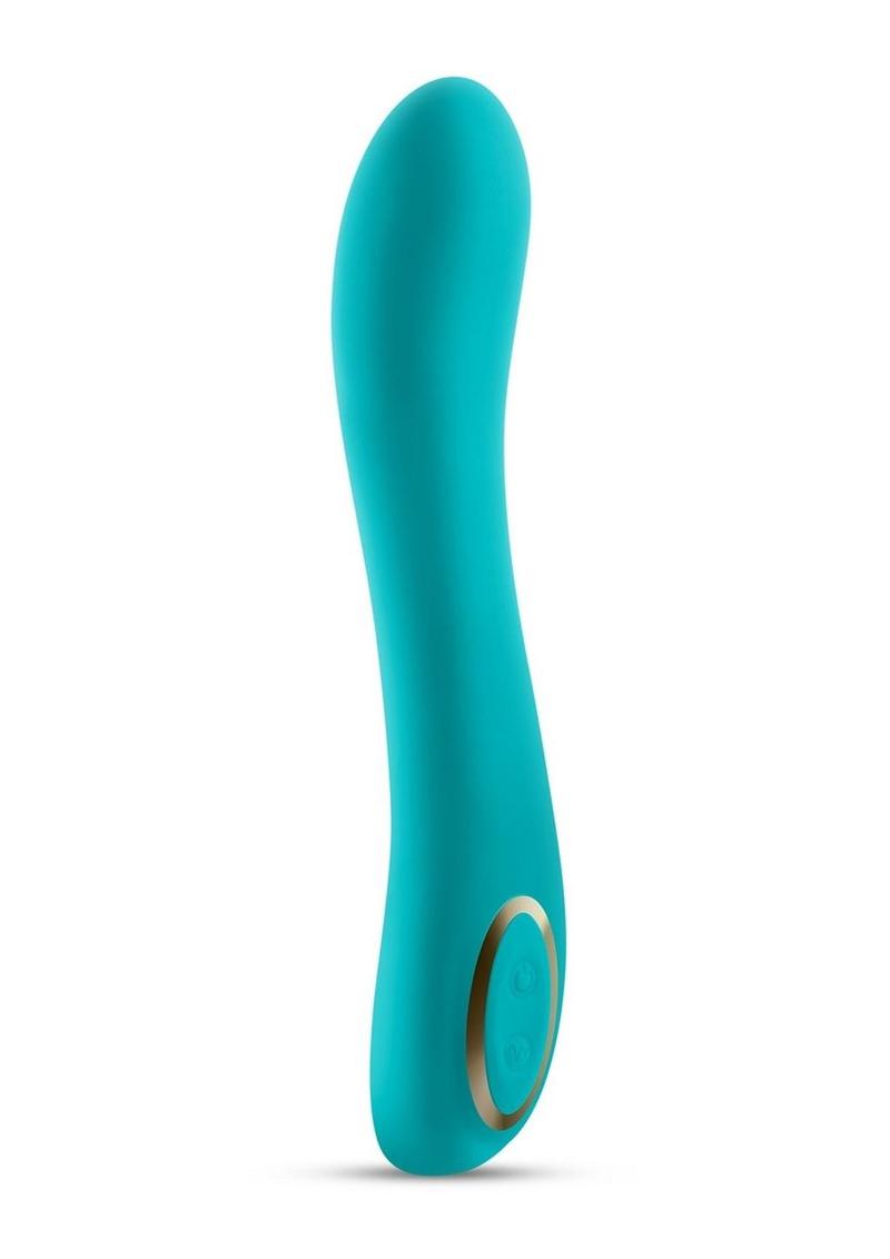 Obsessions Zeus Rechargeable Silicone Vibrator - Aqua/Blue