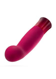 Oh My Gem Classy Rechargeable Silicone Vibrator - Garnet