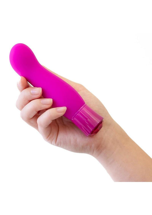 Oh My Gem Exclusive Rechargeable Silicone G-Spot Vibrator - Tourmaline - Pink