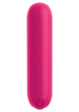 Omg! Bullets #Play Rechargeable Silicone Vibrating Bullet - Fuchsia