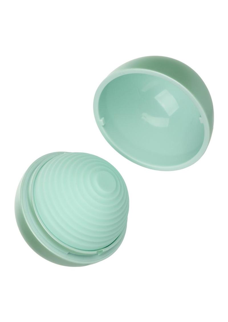 Opal Ripple Silicone Rechargeable Massager - Green