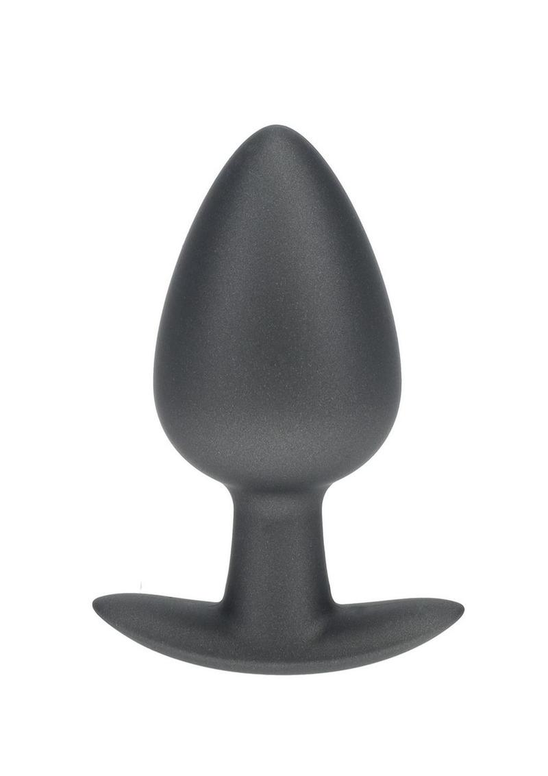 Ouch! Anal Plug Silicone - Grey/Gun Metal - Large