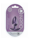 Ouch! Anal Plug Silicone - Medium - Metallic - Purple - Medium