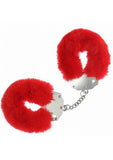 Ouch! Heavy-Duty Fluffy Handcuffs - Red