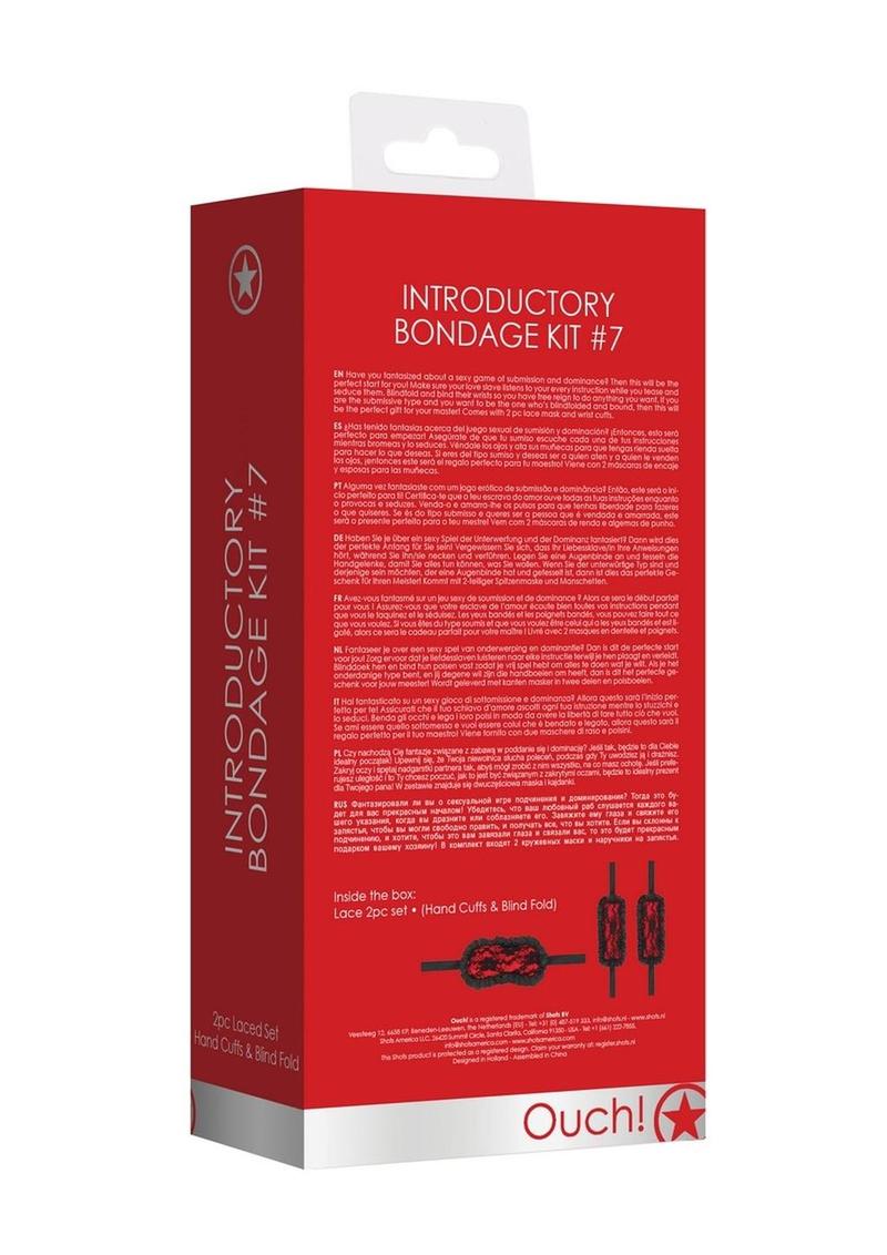 Ouch! Kits Introductory Bondage Kit #7 - Red - 2 Piece Kit