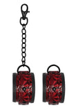 Ouch! Luxury Hand Cuffs - Burgundy/Red