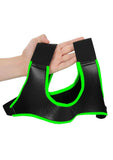 Ouch! Neoprene Harness - Black/Glow In The Dark/Green - Large/XLarge