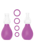 Ouch! Nipple Erector Pump - Purple - Set