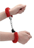 Ouch! Pleasure Handcuffs Furry - Red