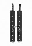 Ouch! Plush Leather Ankle Cuff - Black