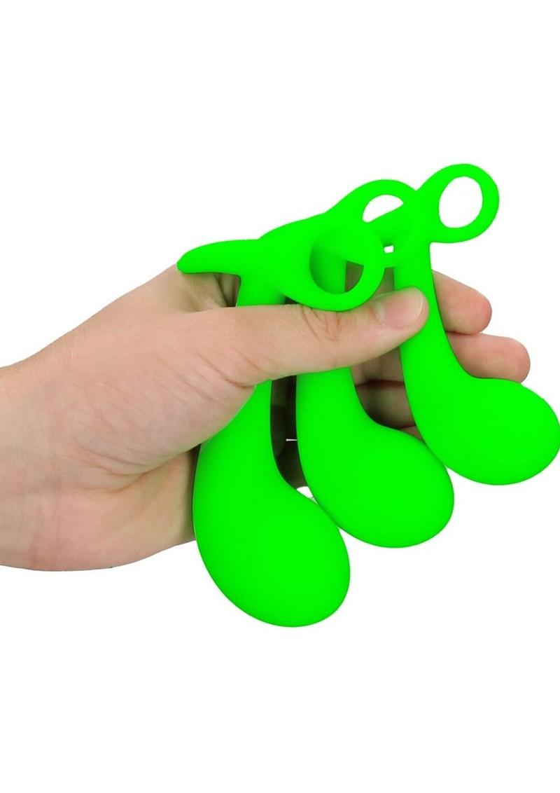 Ouch! Prostate Kit - Glow In The Dark/Green - 3pc