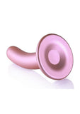 Ouch! Smooth G-Spot Silicone Dildo 5in - Metallic