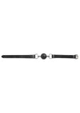 Ouch! Solid Ball Gag with Rubber Ball and Bar - Black