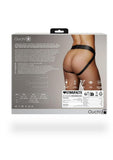 Ouch! Vibrating Strap-On Panty Harness with Open Back Rechargeable