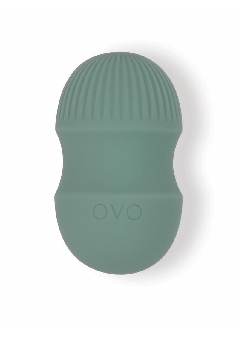 OVO Earth Mojave Mini Rechargeable Silicone Vibrator - Green