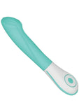 OVO Silkskyn Rechargeable Silicone G-Spot Vibrator - Aqua/Teal/White