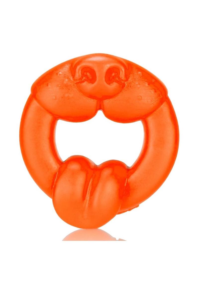 Oxballs Scrappy Puppy Silicone Cock Ring - Orange