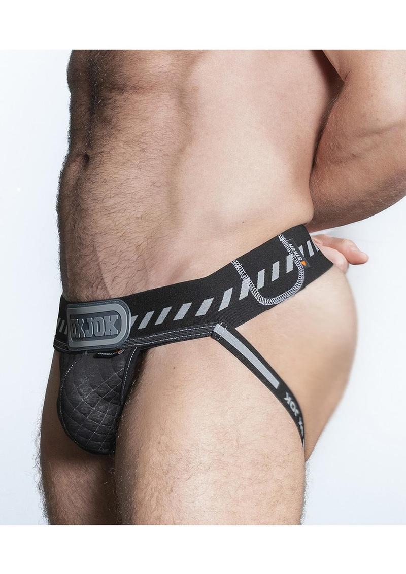 Packer Cargo Quilt Slider-Strap Jock - Black Puff - Large