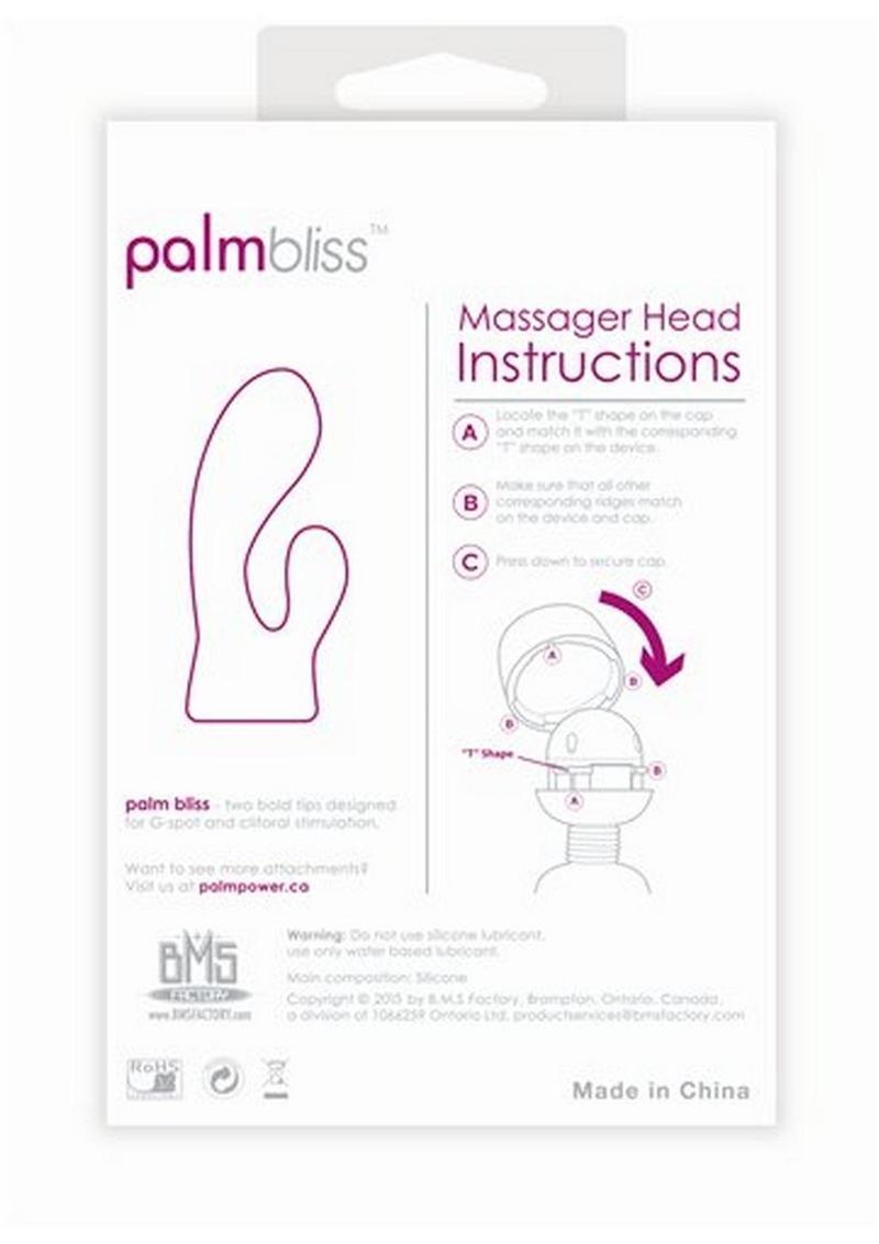 Palmbliss Silicone Massager Head Attachment - Pink