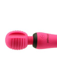 Palmpower Groove Mini Wand Rechargeable Silicone Massage Wand - Fuchsia/Pink