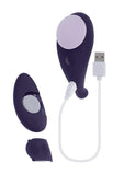 Panty Party Rechargeable Silicone Vibrator with Remote - Purple